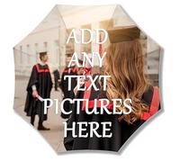 Personalized Compact Travel Umbrella,Custom Folding Portable Windproof Umbrellas, Custom Text/Logo/Image,Ideal for Company Advertising, Gifts for Men, Women, and Family.