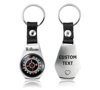 Personalized Compass, Portable Pocket Compass for Hiking & Survival, Waterproof Luminous Navigation Compass,The Choice for Men or Fathers (Silver Compass)