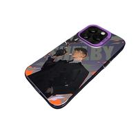 Personalized cool mobile phone case suitable for iPhone 16/15promax/14plus/13pro/12pro(purple,7PIUS/8PIUS)