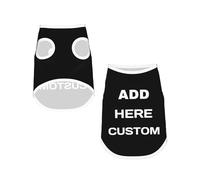 Personalized Cotton Pet T-shirt, Custom Short Sleeves for Dogs Cats Upload Your Design Tee Pet Clothing for Dogs Puppy Cats (Large)