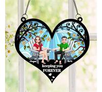 Personalized Couple Beach Chair Suncatcher Custom Keeping you Forever Suncatcher Window Hanging You and Me We Got This Suncatchers Ornament Christmas Anniversary Birthday Housewarming Gift