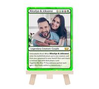 Personalized Couple Card Custom Name Text and Photo Gaming-Inspired Keepsake Gifts for Husband Wife Him Her Anniversary Proposal Engagement Wedding