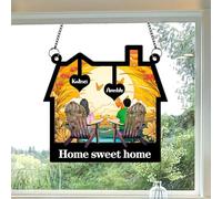 Personalized Couple Name Window Hanging Suncatcher You & Me We Got This Sun Catcher Camping Hiking Together Couple Suncacther Birthday Housewarming Couples Gifts for Women Wife Girlfriend