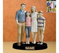 Personalized Couple Photo Ceramic Realistic Style Ornaments Desk Plaque Figurine Sign, Custom Ceramic Photo Picture Portrait Frame Sculpture Desk Sign Figurine Gift for Couple Family Friend (style 02)