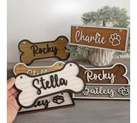 Personalized Crate Sign, Dog Kennel Sign,Custom Wooden Dog Name Tag, Personalized Pet Tag,Pet Room Plaques, Gift for Dog Lover (7,9" x 2,75" (20 x 7cm))