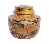 Personalized Cremation Urn for Pets & Human Ashes Adult Male or Female - Wooden Funeral Urn with Green Resin - Hand-Carved Large Burial - Memorial Ashes Casket Box for Men or Women