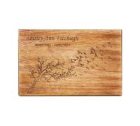 Personalized Cremation Urns for Ashes Male Female, Wooden Tree of Life Urns Box for Ashes Men Women Pets Cat Dog Urn Burial, Funeral Memorial Urns for Ashes - Small (6 x 4 x 3) - 40 lbs or 18 Kg