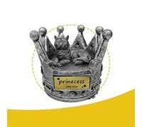 Personalized Crown-Shaped Cat urn, pet urns for ashes cat with Cat Memorial Statue Indoor Decorative cat ashes urn Loss of Cat Gift