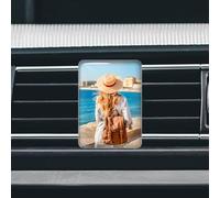Personalized Crystal Air Freshener with Your Photo Text - Customized Air Purifier, Scented Crystal Clips for Car Interior Decoration