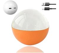 Personalized Crystal Balls Video Player, 3D Crystal Ball with Custom Upload Videos & Photos, Digital Display Sphere Light-Up Krystal Globe Photo Player for Birthday Anniversary(Orange)