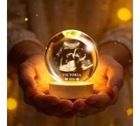 Personalized Crystal GlobeLamp,Heartfelt Mother's Day Gift for Mom,Personalized Pregnancy Reveal,Ultrasound Photo GlobeLamp,Baby Announcement Keepsake,Decorative Balls for New Mom&New Dad Pregnancy