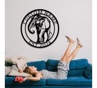 Personalized Custom Elephant Metal Wall Decorations, Custom Elephant Metal Signs, Personalized Elephant Name Signs, Custom Elephant Gifts, Gifts for Elephant Lovers, Animal Decorations (Elephant A)