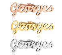 Personalized Custom Initial Cufflinks - Mens Cufflinks in Silver, Rose-Gold & Gold - Wedding, Business, Party & Tuxedo Gift for Dad, Husband, Boyfriend - Christmas & Valentine