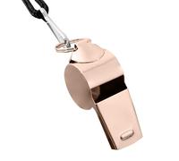 Personalized Custom Pattern Stainless Steel Referee Whistle - Loud Sound, Durable Metal, Outdoor Sports, Coaching, Emergency Use, With Neck Lanyard, Ideal For Referees And Coaches (Rose Gold)