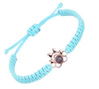 Personalized Custom Photo Bracelet Projection Bracelet with Picture Inside Adjustable Length Gifts for Girl Mom Daughter Girlfriend Lover Birthday Christmas Anniversiry (B)