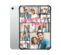Personalized Custom Photo Case for iPad 10th Generation 10.9 Inch 2022 (Model Code:A2696/A2757/A2777/A3162) Customized Picture Cover Shockproof Anti-Slip Lightweight Shell for iPad, 8 Photos