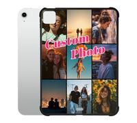 Personalized Custom Photo Case for iPad Air 13 Inch 2024 M2 (Model Code:A2898/A2899/A2900) Customized Picture Cover Shockproof Anti-Slip Lightweight Shell for iPad, 9 Photos