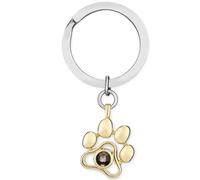 Personalized Custom Photo Picture Keyring Necklace Custom Keyring for Women Personalised Keyring for Men Customized Pet Photo Projection Necklace Gift (925 Material,Gold Keychain)