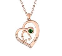 Personalized Custom Stethoscope Birthstone Necklace, Customised Name Necklace, Personalised Birthstone necklace for Women, Doctor, Nurse