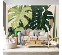 Personalized Customization Wall Mural Monstera Tropical Leaves Botanical Jungle Plants SelfAdhesive Wall Fabric Removable for Home Office Decor