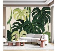 Personalized Customization Wall Mural Tropical Monstera Leaves Jungle Botanical Greenery Plants Art SelfAdhesive Wall Fabric Removable for Home Office Decor