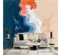 Personalized Customization Wall Sticker Mural，Abstract Ocean Waves Beach Swirls Fluid Art，Removable SelfAdhesive Wall Fabric Large Photo Wallpaper for Living Room Bedroom