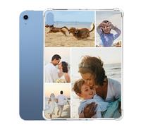 Personalized Customized Case for iPad 10th Generation 10.9 Inch 2022 (Model: A3162 A2757 A2777 A2696),Anti-Scratch Reinforced Corners TPU Protective Cover, Custom Multi-Picture Collage Photo Text