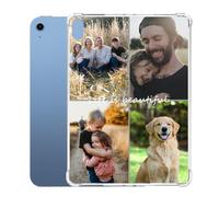 Personalized Customized Case for iPad 10th Generation 10.9 Inch 2022 (Model: A3162 A2757 A2777 A2696),Anti-Scratch Reinforced Corners TPU Protective Cover, Custom Multi-Picture Collage Photo Text