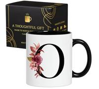 Personalized Customized Gifts for Women, Custom Coffee Mug, Monogrammed A | Mother's Day Christmas Birthday Gifts for Women Mom Grandma Best Friend Her Teacher Wife Coworkers Boss Initial Letter Cup