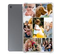 Personalized Customized Tablet Case for Samsung Galaxy Tab A7 10.4-inch 2022/2020,Custom Multi-Picture Collage Photo Text,Reinforced Corners Soft TPU Protective Cover