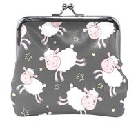 Personalized Cute Black Sheep Purse for Women Animal Print Kiss Lock Wallet, Cute Black Sheep, Classic, Cute Black Sheep, Classic, Cute Black Sheep, Classic
