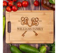 Personalized Cutting Board for New House - Housewarming Gift Ideas for Friends, Family, Neighbors - Custom First Home Charcuterie Board Gift