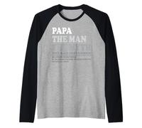 Personalized Dad Papa Grandpa Legend Influence Raglan Baseball Tee