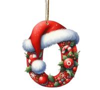 Personalized DIY Christmas Ornaments - 26 Letter Tree Hanging Pendant, Funny Alphabet Letters for Xmas (O)