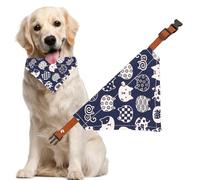 Personalized Dog Bandana - Custom Name & Photo Pet Scarf, Washable Organic Cotton for Daily Walks & Holidays