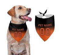 Personalized Dog Bandana Custom Pet Bandanas with Name Number,Custom Neckwear Dog Scarf Triangle Bibs Kerchief Headband Pet Costume
