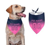 Personalized Dog Bandana Custom Pet Bandanas with Name Number,Custom Neckwear Dog Scarf Triangle Bibs Kerchief Headband Pet Costume