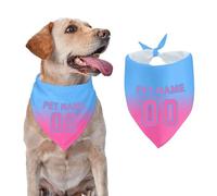 Personalized Dog Bandana with Pet Name Number Custom Pet Bandanas Add Your Design Customized Dog Scarf Boy Girl Small Medium Large Dogs Cats Pets Birthday Gift