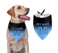 Personalized Dog Bandana with Pet Name Number Custom Pet Bandanas Add Your Design Customized Dog Scarf Boy Girl Small Medium Large Dogs Cats Pets Birthday Gift