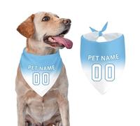 Personalized Dog Bandana with Pet Name Number Custom Pet Bandanas Add Your Design Customized Dog Scarf Boy Girl Small Medium Large Dogs Cats Pets Birthday Gift