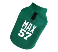 Personalized Dog Clothing Customizable Names Phone Numbers Warm Soft Fleece Pet Vests For Pugs Chihuahuas Shiba Inus,Green,2xl
