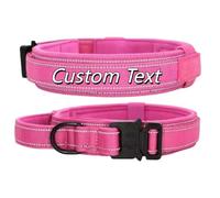 Personalized Dog Collar Custom Text Dog Collar Pet Collars for Medium Large Dog Color4,L