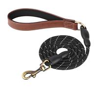 Personalized Dog Collar Leash Set ,PU Leather Dogs Tag Collars Free Engraved Nameplate ,For Small Medium Large Dogs(Brown Leash,XS)