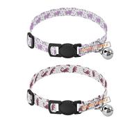 Personalized Dog Collars for Small Dogs Quick Release Buckle para personalizar Girl and Boy Collar 2 Pcs Lavender Playful Pig Maroon Playful Iguana