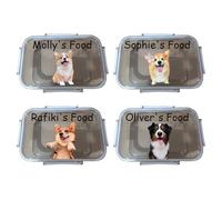 Personalized Dog Food Storage Can Keep Fresh & Moisture-Proof Custom Daycare Dog Food Container with Name & Dog Photo Printed Portable Pet Lunchbox Dog Lunchbox for Trip Camping Gift for Dog Lovers