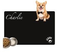 personalized dog food waterproof non slip pet mat custom feeding mat