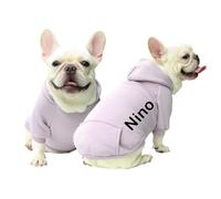 Personalized Dog Hoodie，Pet Sweatshirt with Name Gifts for Small and Medium Dogs & Cat Puppy Personalised Pet，Fashion Soft Cotton Hooded Clothes Warm Autumn Winter Coat