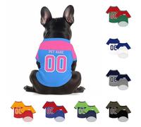 Personalized Dog Jersey,Custom Jersey Shirts For Pets With Name/Number/Logo, Pet Jersey For Small Medium Dog (Style 6)