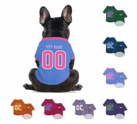 Personalized Dog Jersey,Custom Jersey Shirts For Pets With Name/Number/Logo, Pet Jersey For Small Medium Dog (Style 8)