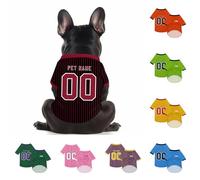 Personalized Dog Jersey,Custom Jersey Shirts For Pets With Name/Number/Logo, Pet Jersey For Small Medium Dog (Style 9)